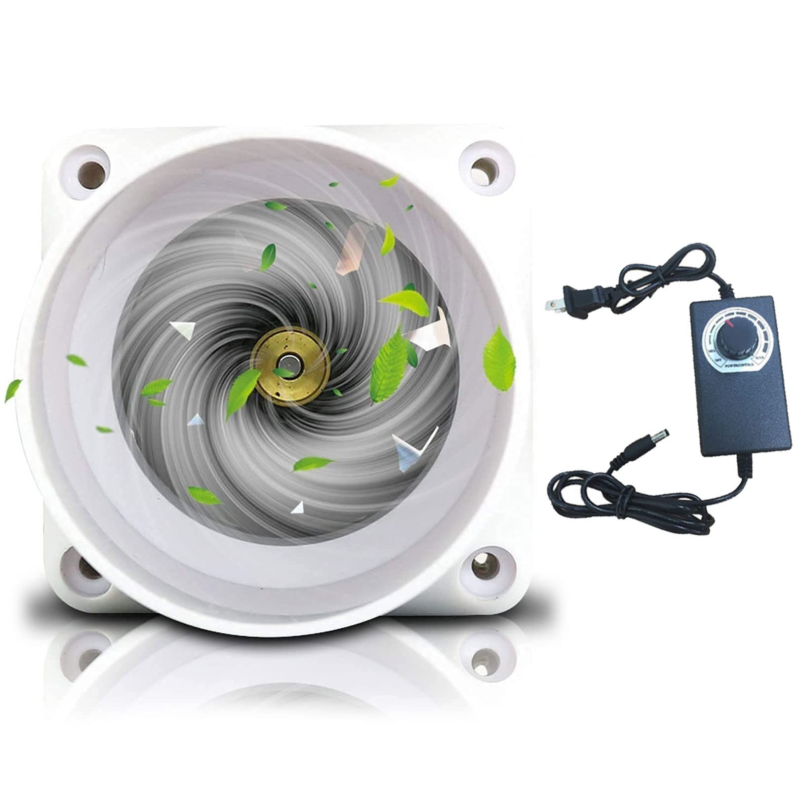 Ttiiloe Inline Duct Fan 2 Inch 50Mm Ventilation Exhaust Booster 62 Cfm Quiet Fan Filter Duct Kit 6W 12V Intake Fume Extractor Bl