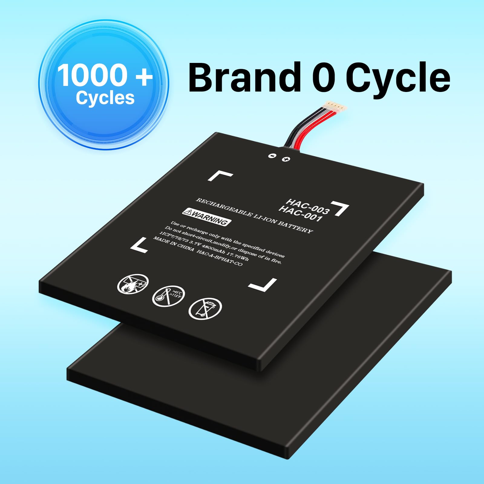 Shenmz Upgraded 4800Mah Hac 003 Battery Replacement Compatible With Nintendo Switch Console Handhold Hac 001,High Capacity Inter