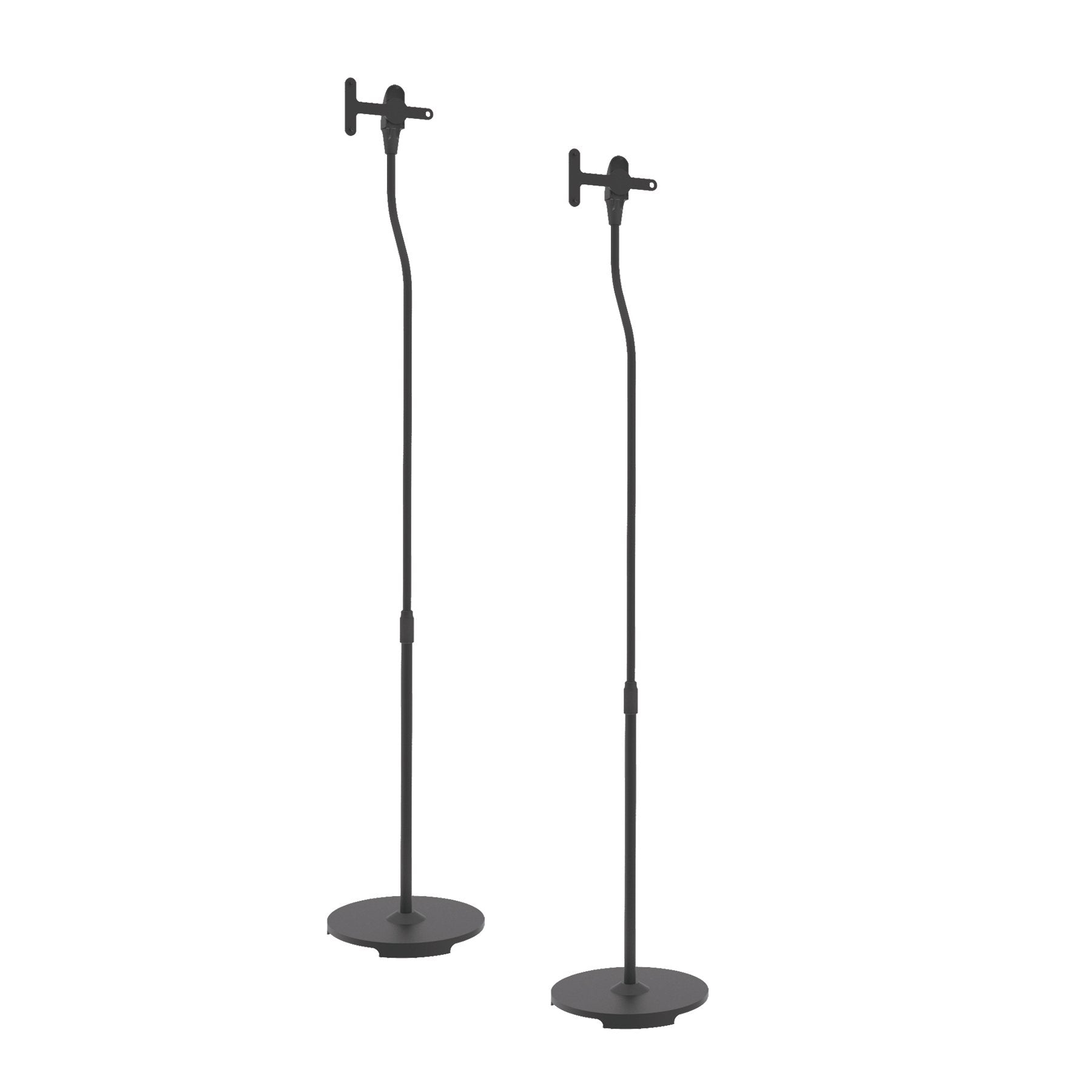Pyle Universal Floor Standing Speaker Mount   Pair Of Heavy Duty Steel Metal Home Studio Stage Adjustable Speaker Stand For Sono