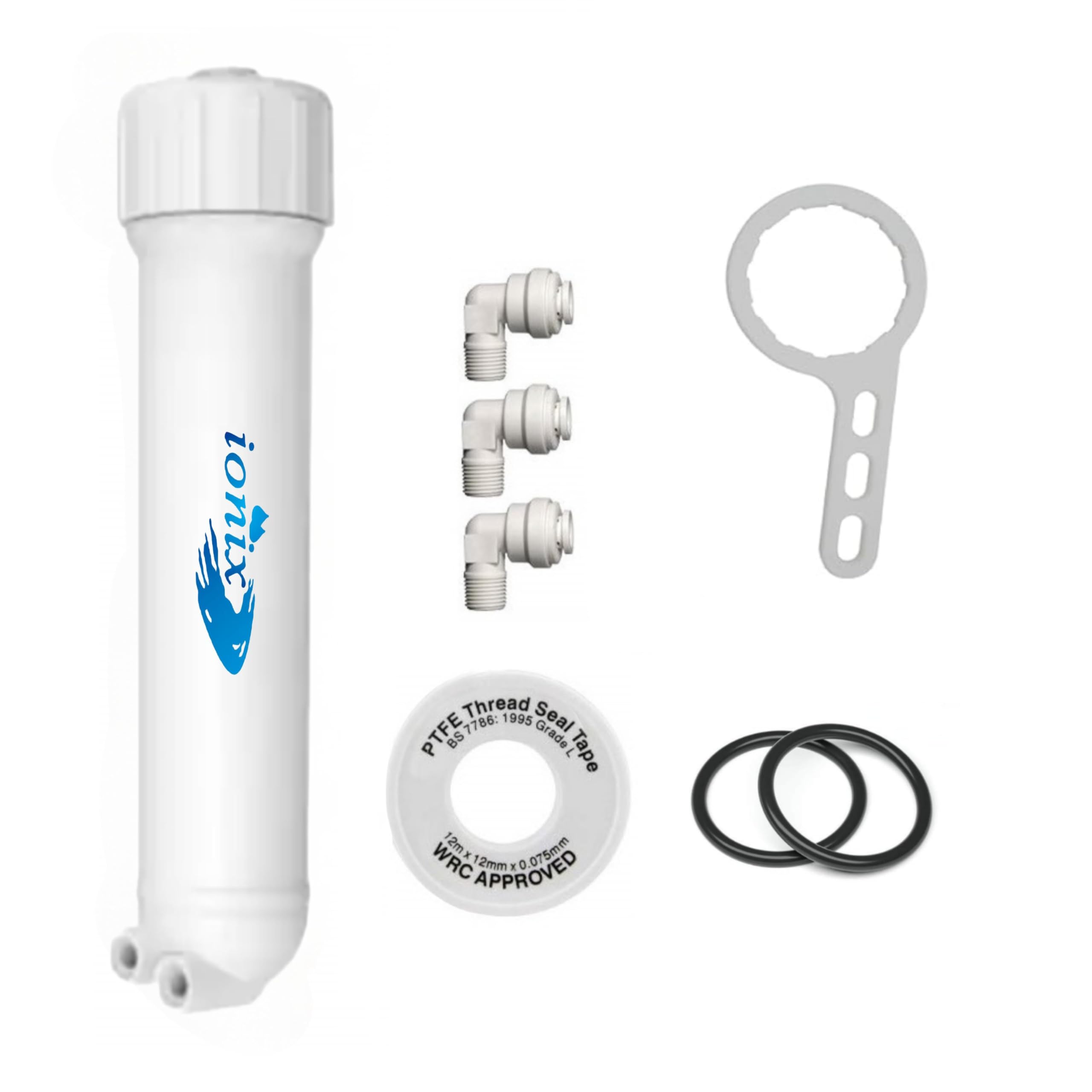 Ionix Membrane Housing For Ro Membrane, Double O Ring Membrane Housing For Double Leakage Prevention, Works With All Domestic 50