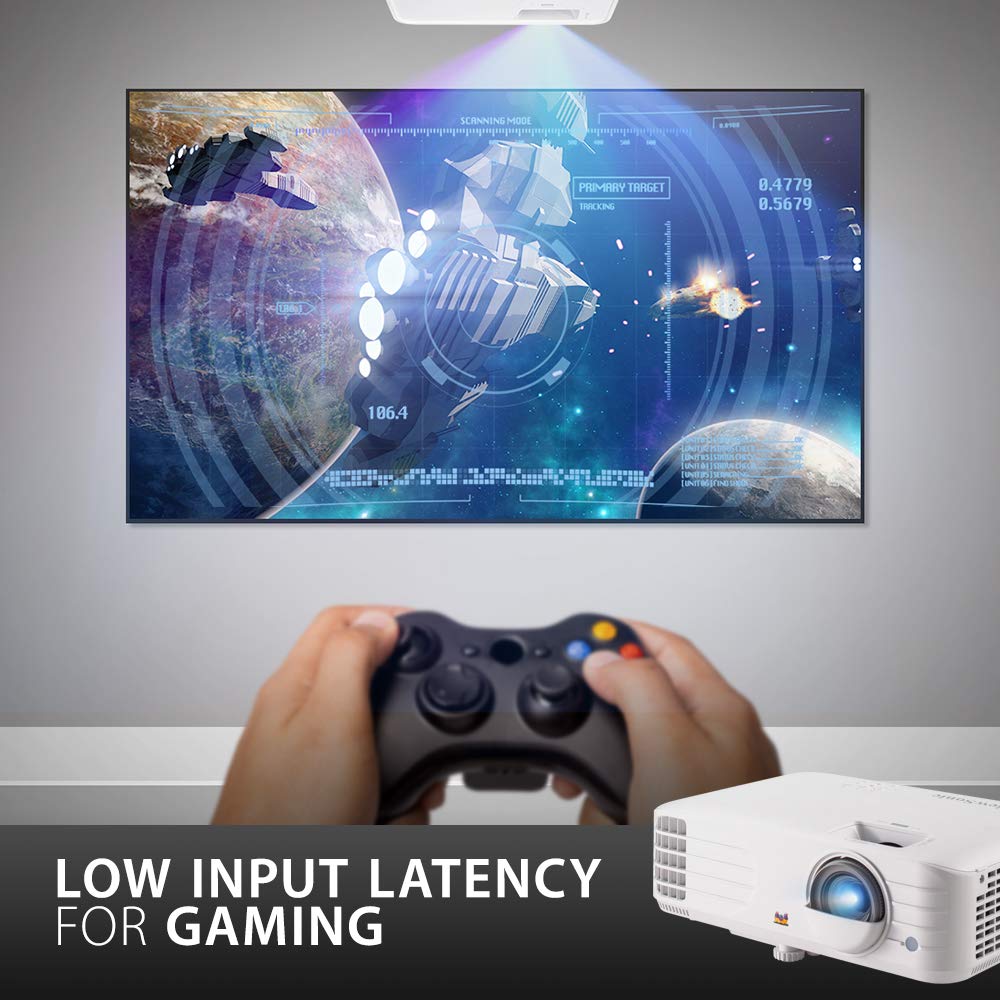 Viewsonic Px703Hd 1080P Projector With 3500 Lumens Dlp 3D Dual Hdmi Sports Mode And Low Input Lag For Gaming, Stream Netflix Wit