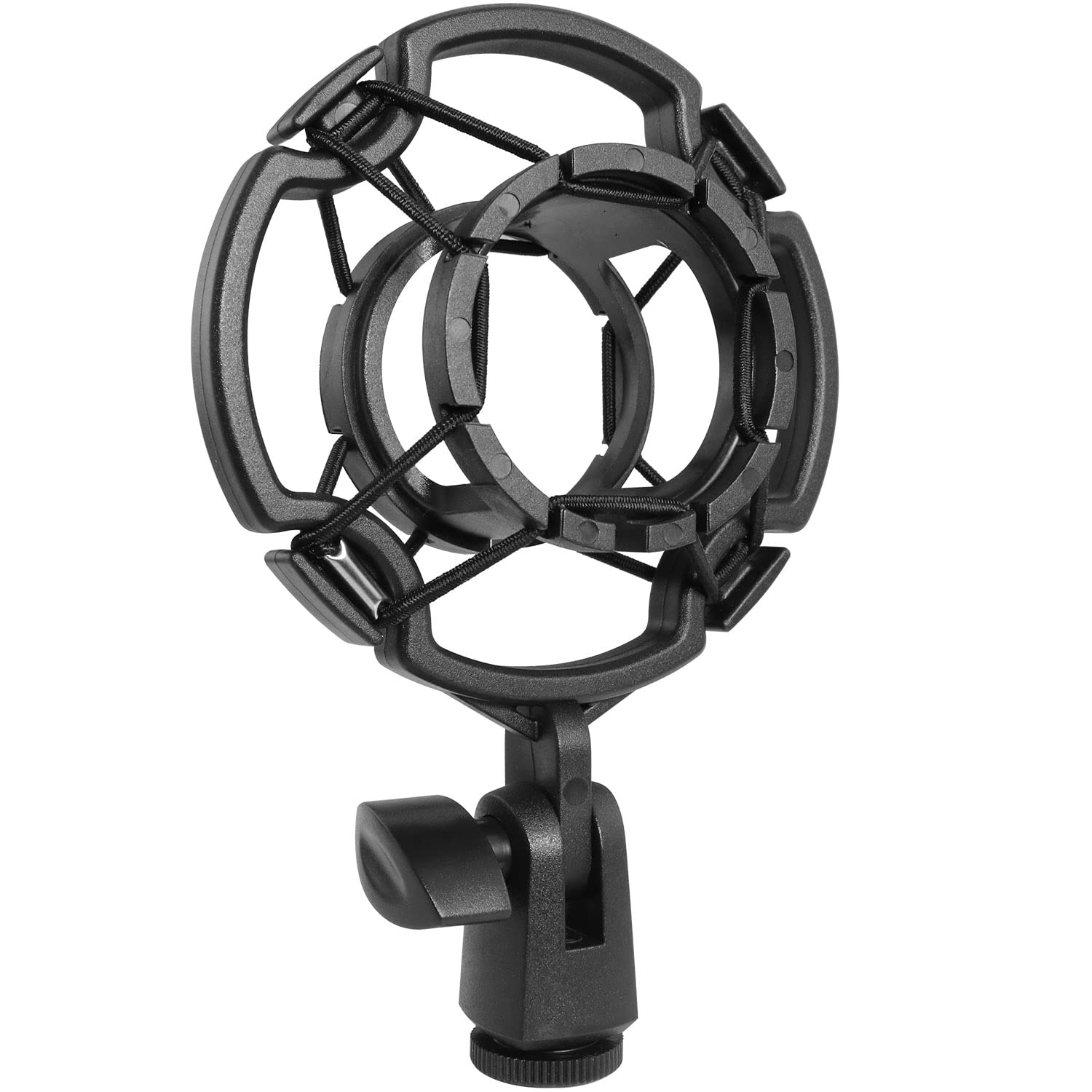 Microphone Shock Mount Luorng Universal Black Anti Vibration Mic Holder For 42~46Mm/1.65~1.81In Diameter Studio Condenser Mic, M