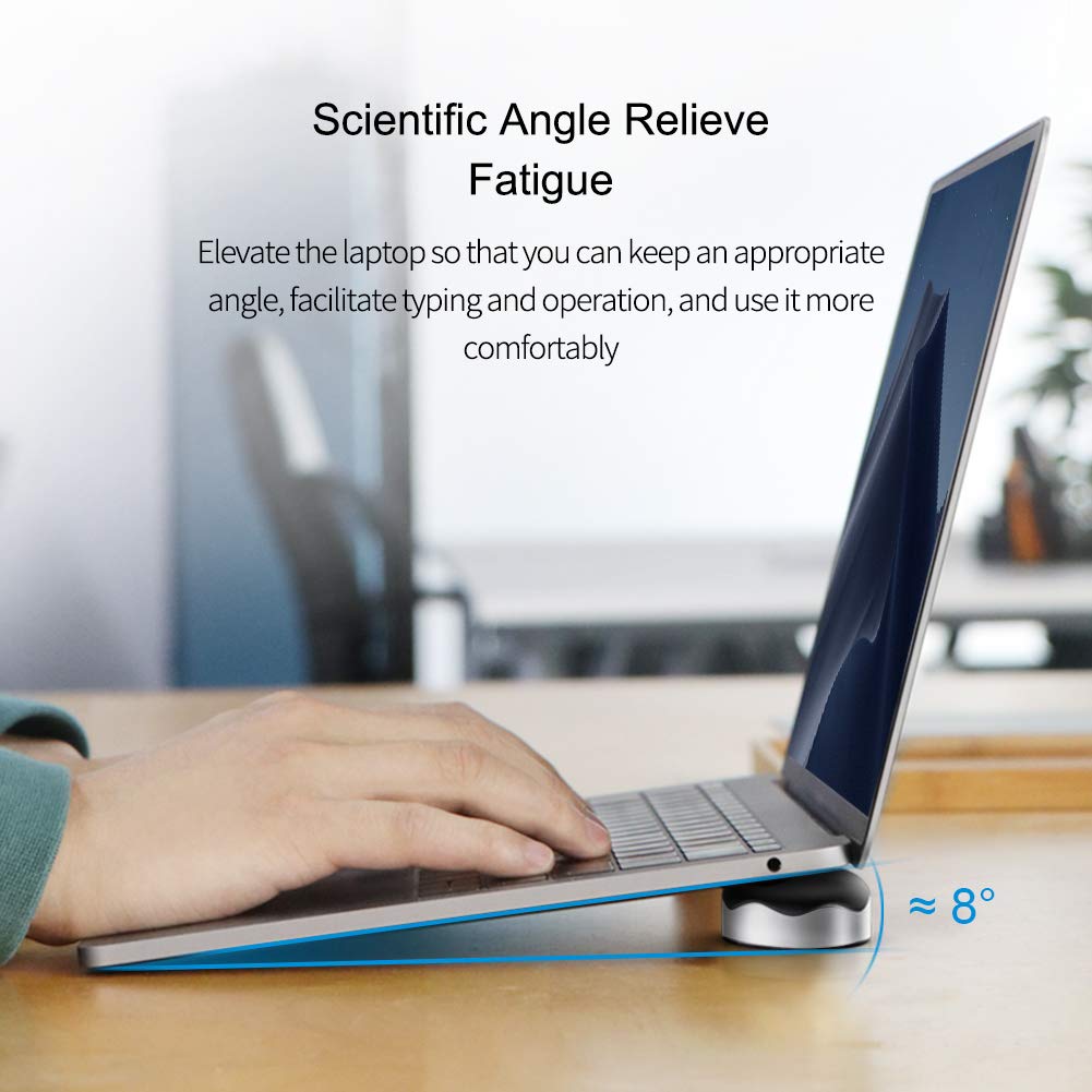Laptop Cooling Pad, Hagibis Ergonomic Laptop Stand Small Invisible Cooler Ball Portable Magnetic Foot Heat For Macbook Pro Compu
