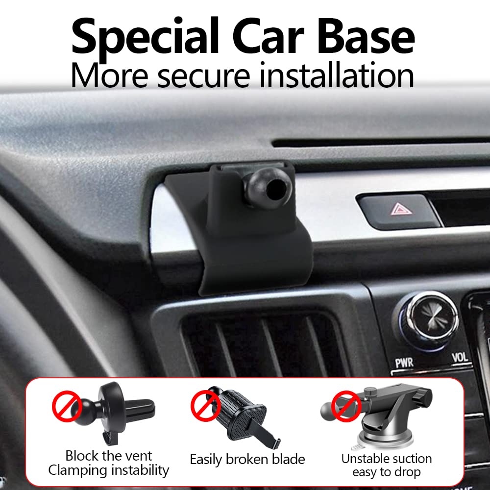 Lunqin Car Phone Holder Mount For 2013 2014 2015 2016 2017 2018 Toyota Rav4 Auto Accessories Interior Decoration Mobile Cell Sma