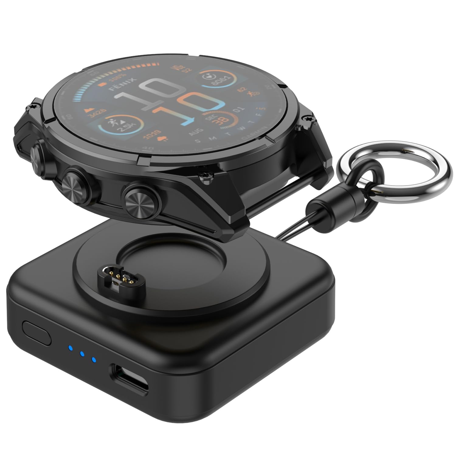 Charger for Garmin Watch - 1200mAh Portable Charger for Garmin Vivoactive 6 5, Fenix 8 7X 6, Venu 3s 3 2, Instinct 3 2, Forerunn