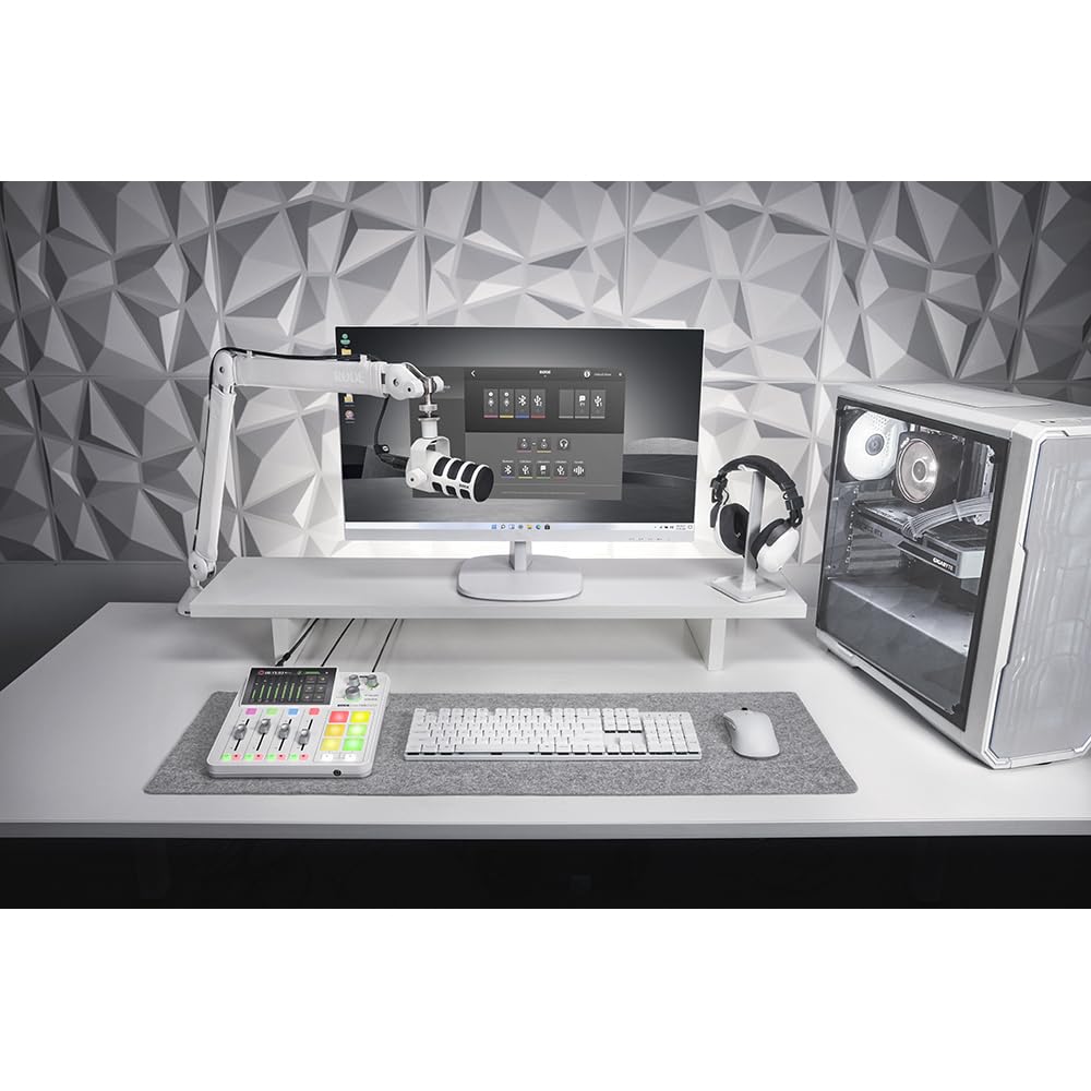 Rde Rdecaster Duo Compact All In One Audio Production Solution For Podcasting, Streaming, Music Production And Content Creation