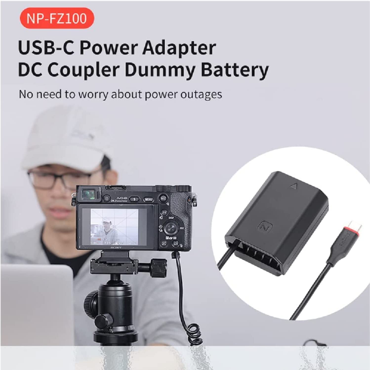 King Ma Np Fz100 Dummy Battery Decoded Np Fz100 Battery Replacement With Type C Spring Power Adapter Cable For Sony Alpha Fx3 A7