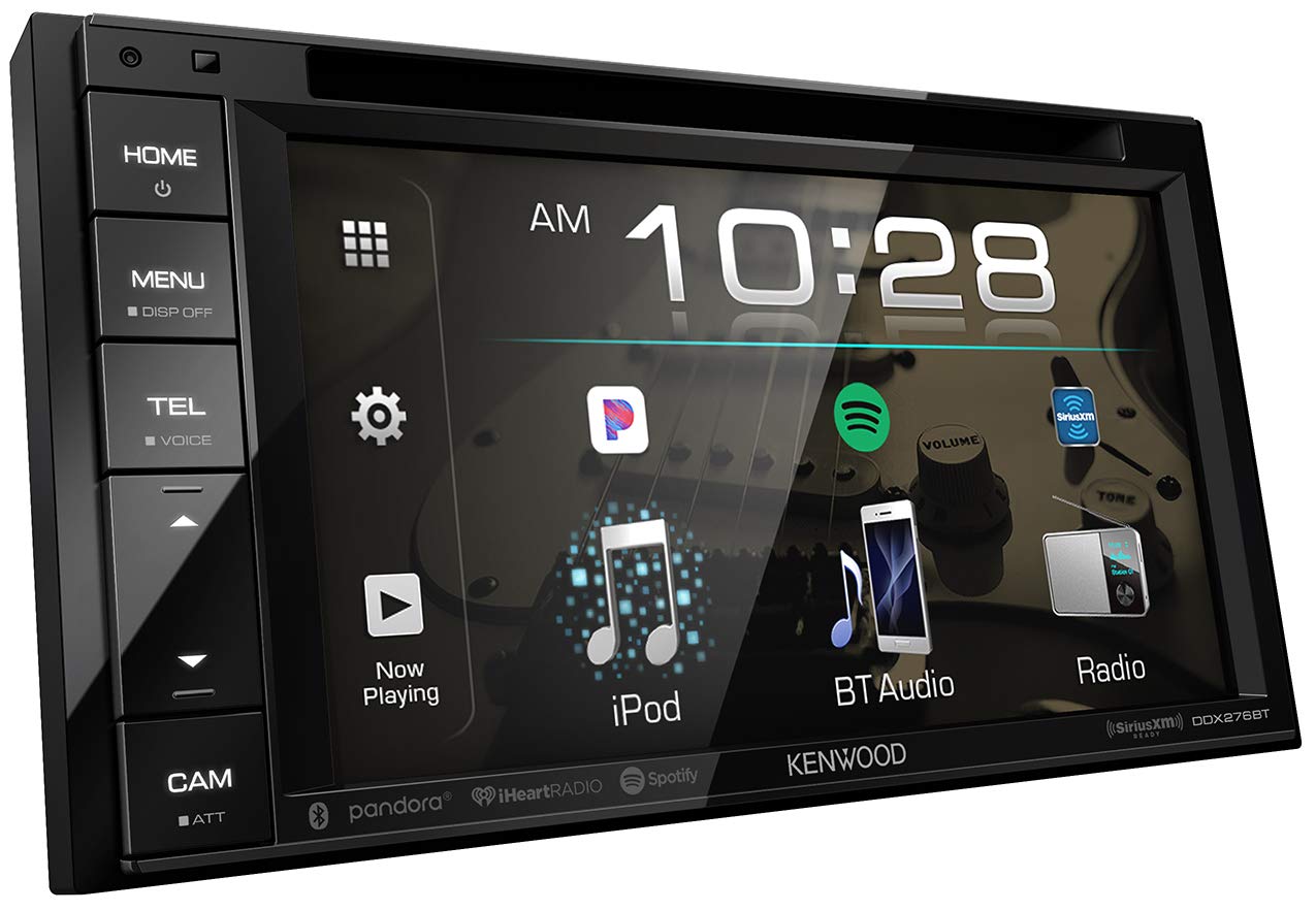 Kenwood Ddx276Bt 6.2 Dvd Receiver With Bluetooth | Double Din Bluetooth Car Stereo With 6.2 Clear Resistive Touch Panel