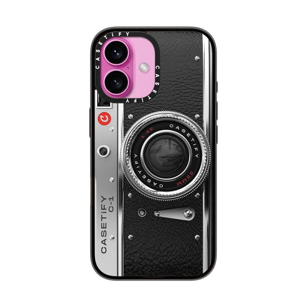 Casetify Compact Case For Iphone 16 [Lightweight / 4 Ft. 2X Military Grade Drop Protection/Slim]   Camera Case   Classic   Clear