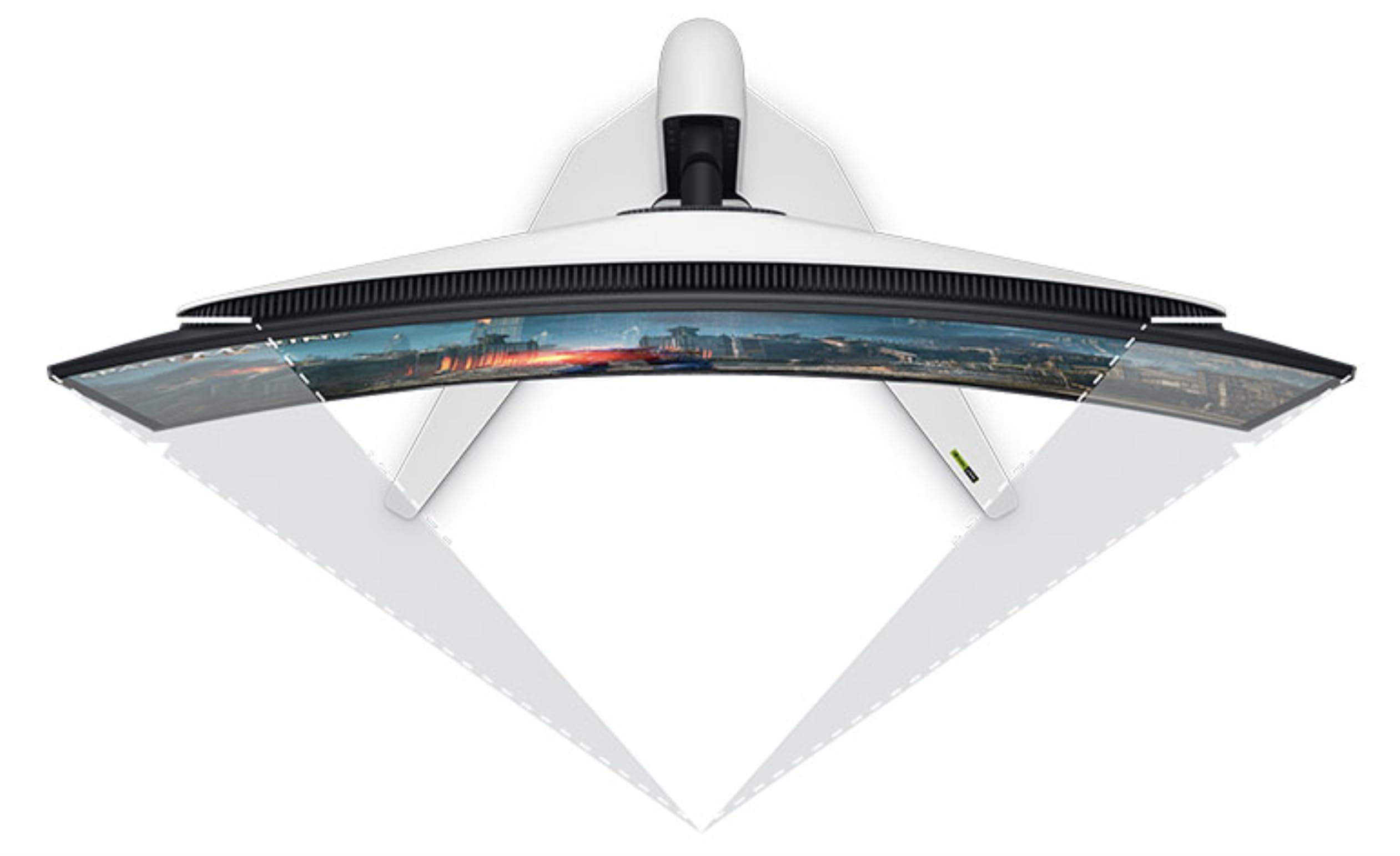 Dell Alienware Aw3225Qf 31.6'' 4K Uhd (3840 X 2160) 240Hz Curved Gaming Monitor