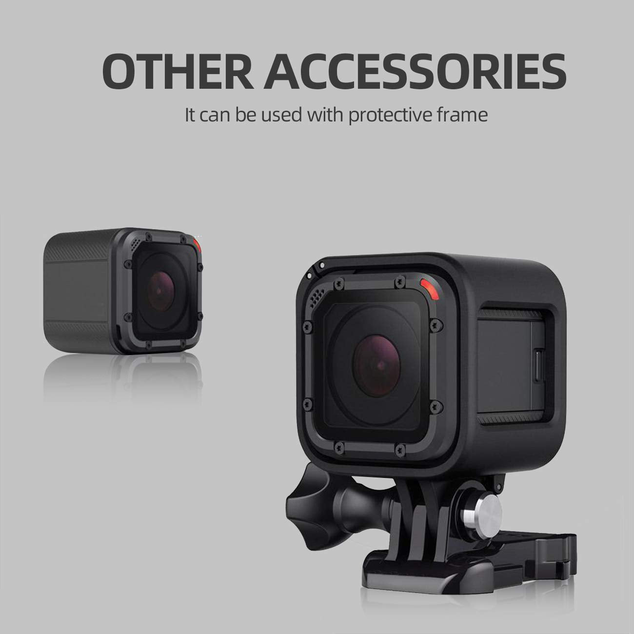 Parapace Lens Replacement Kit For Gopro Hero 5/4 Session Protective Lens Repair Parts (Black)