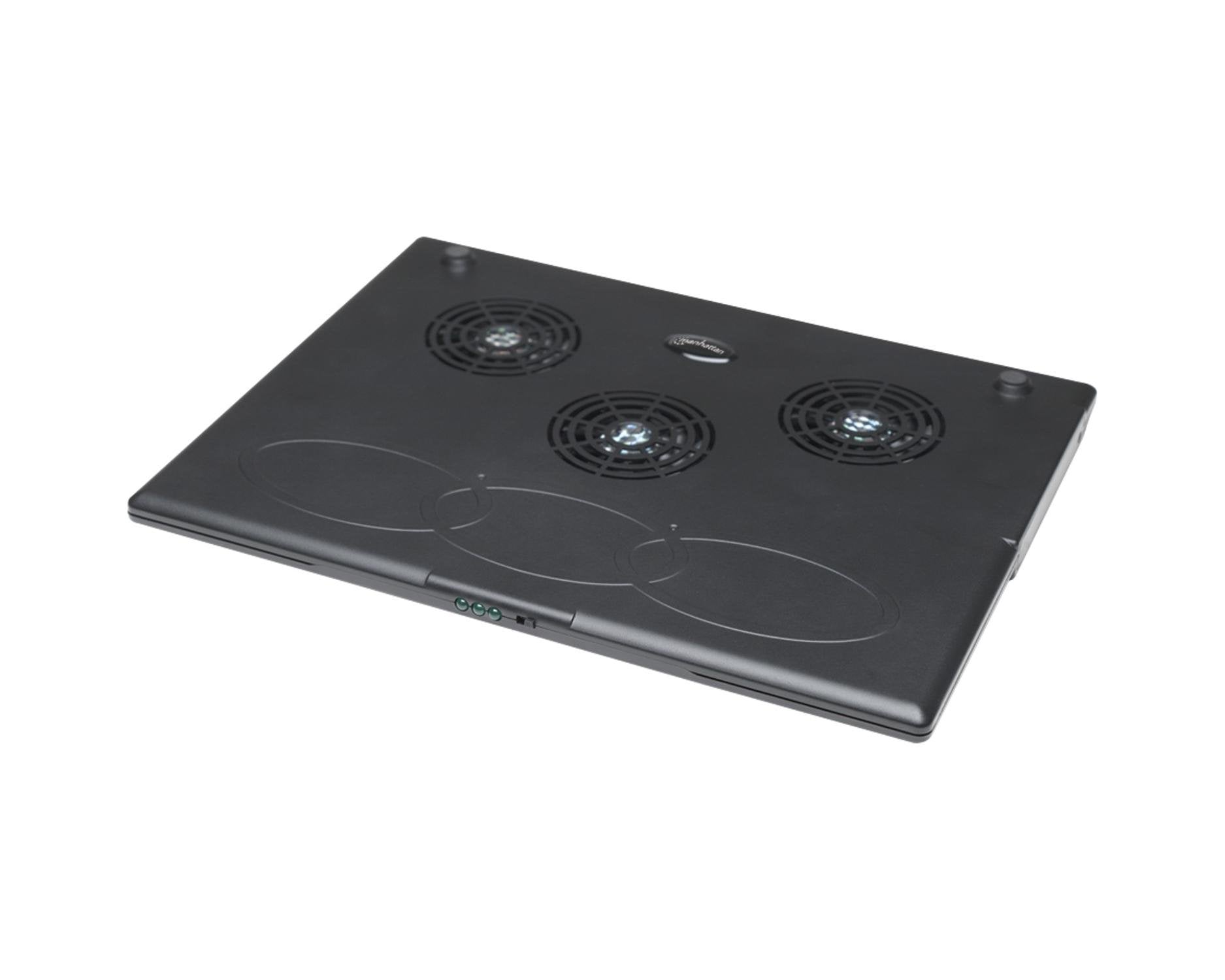 Manhattan 60 mm Notebook Computer Cooling Pad, Black (700467)