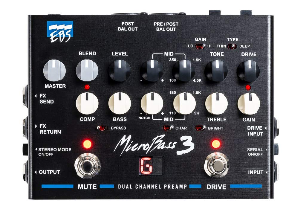Ebs Microbass 3 2 Channel Preamp