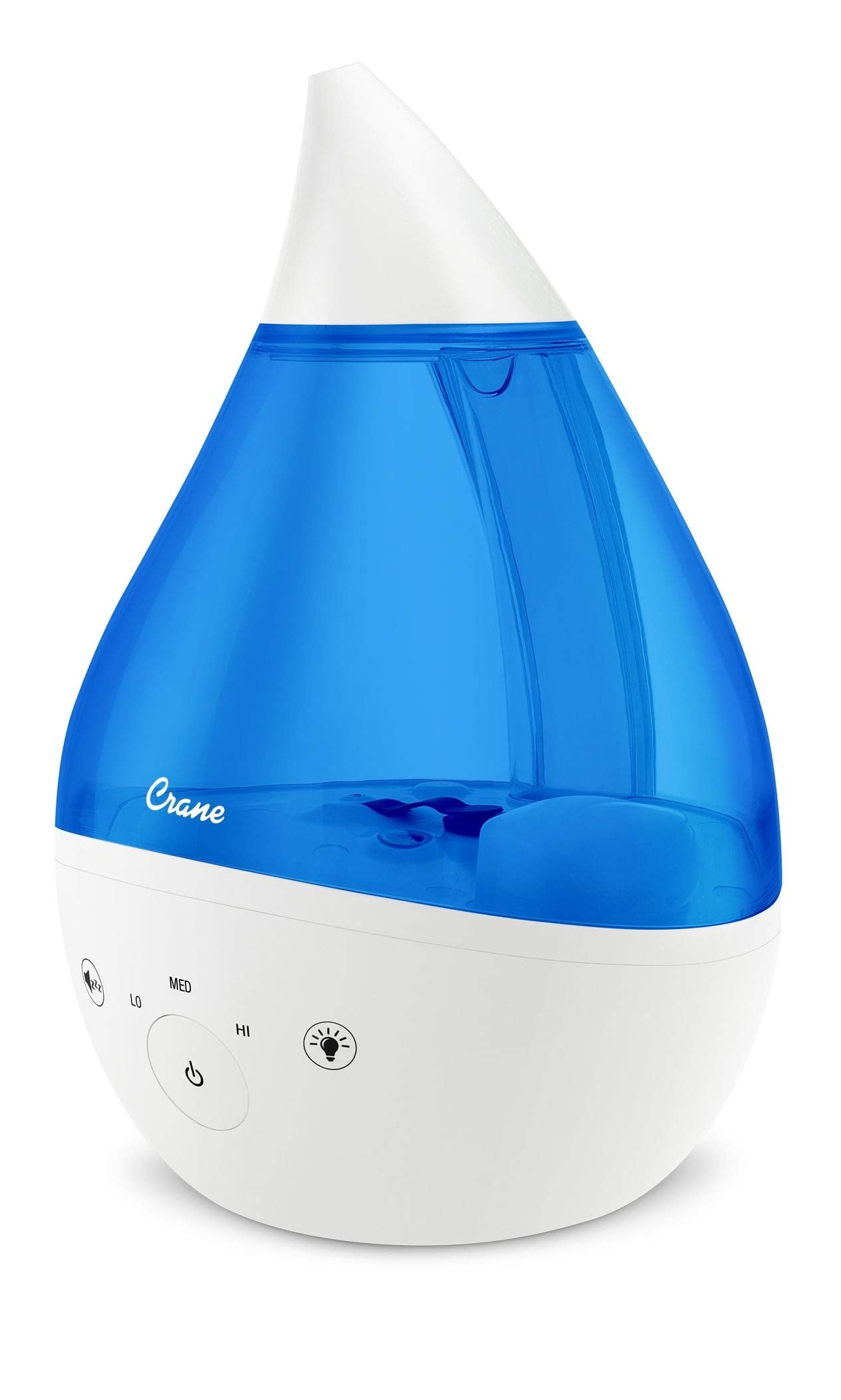Crane Ultrasonic Humidifiers for Bedroom and Office, 1 Gallon 4in1 Cool Mist Air Humidifier for Large Room and Home, Humidifie