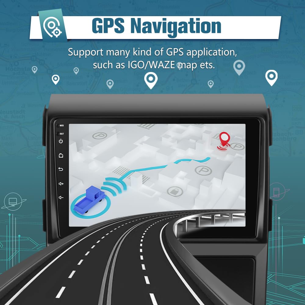 Awesafe Android 12 Car Stereo For Ford F150 2009 2010 2011 2012, Wireless Carplay Android Auto Android 9 Inch Touchscreen Car Ra