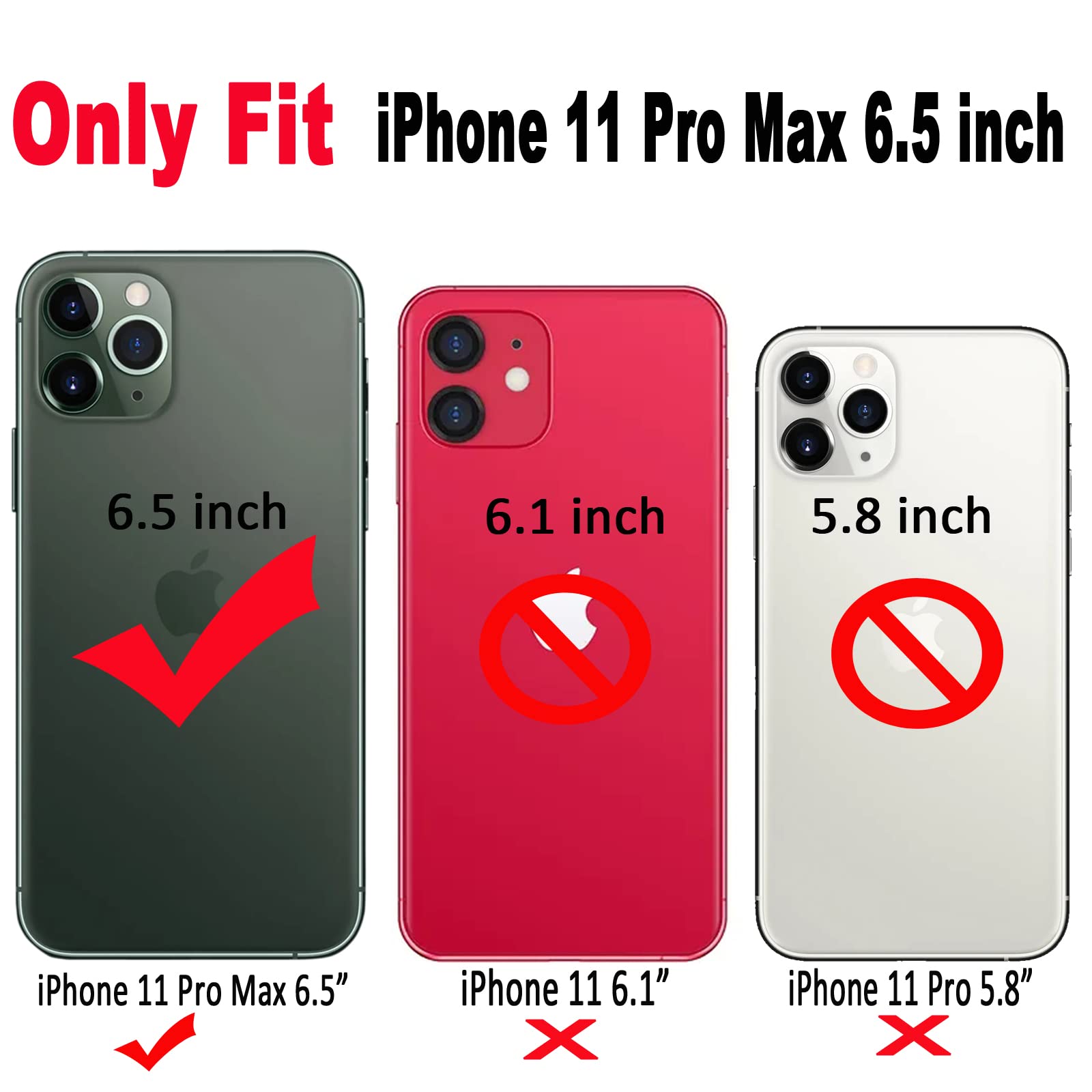 Qokey For Iphone 11 Pro Max Case 6.5 Inch Curly Wave Design Edge Transparent Bling Glitter Star Shiny Case Cute Clear Transparen