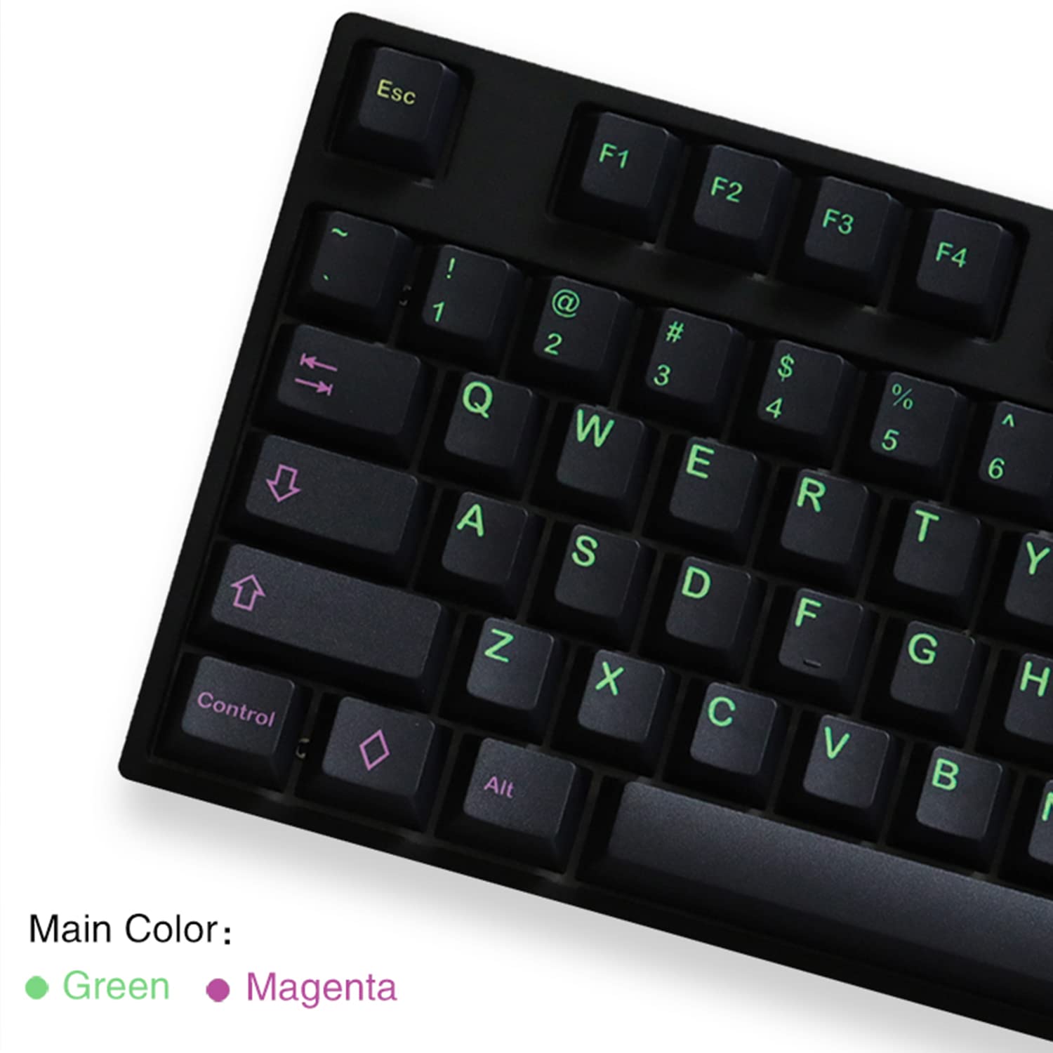 Auguri Miami Night Pbt Keycaps Cherry Profile Keycap For Cherry Mx Stem Mechanical Keyboard 87 104 Gh60 Xd64 Gmk67 Bm60 Bm65 Bm6