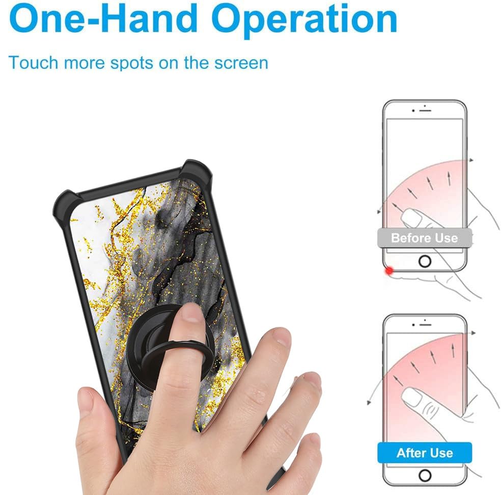 Aroepurt Cellular Phone Case For Nuu X6+ Plus, Jsh Hdl [Hard Pc + Soft Silicone][Gold Glitter+Luminous]