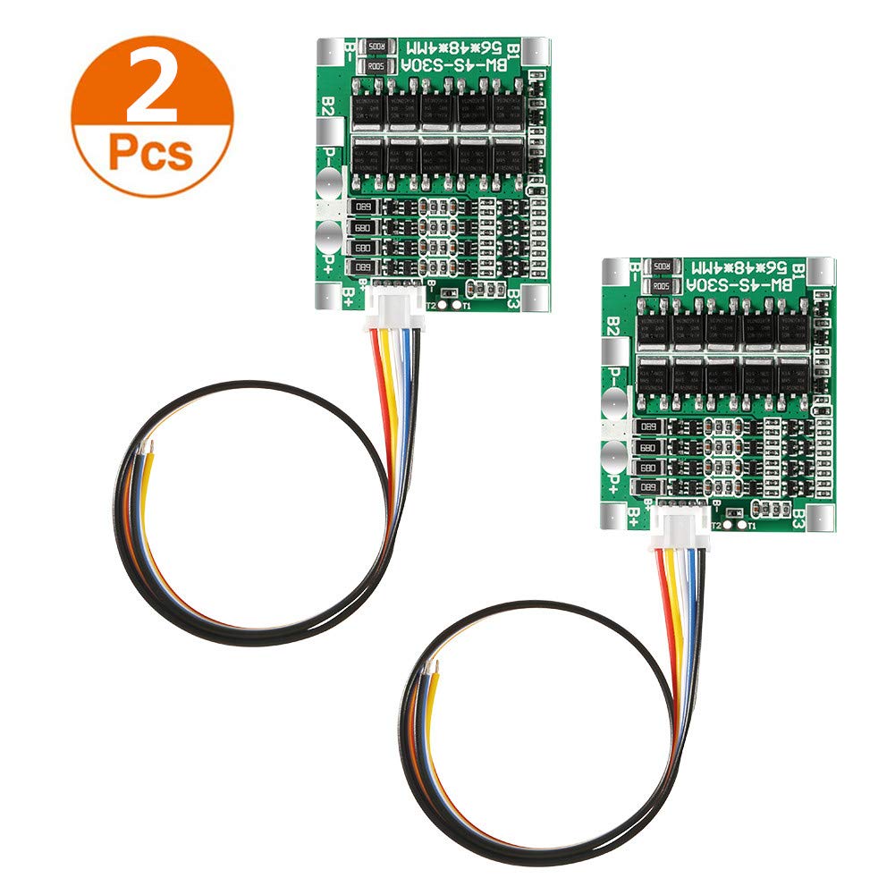 Organizer 2Pcs 4S 30A 14.8V Li Ion Lithium 18650 Battery Bms Packs Pcb Protection Board Balance Integrated Circuits