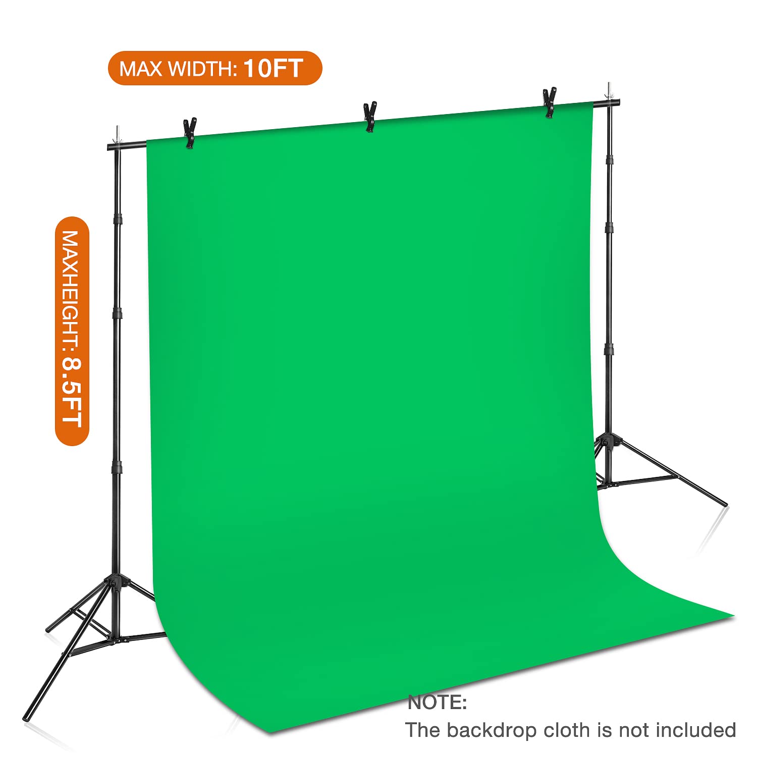 Yesker 8.5X10Ft Background Stand Backdrop Support System Kit Photo Video Studio Adjustable Backdrop Stand For Photoshoot Photogr