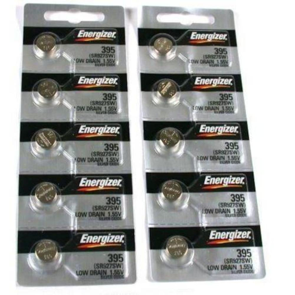 10 395 / 399 Energizer Watch Batteries Sr927Sw Sr927W
