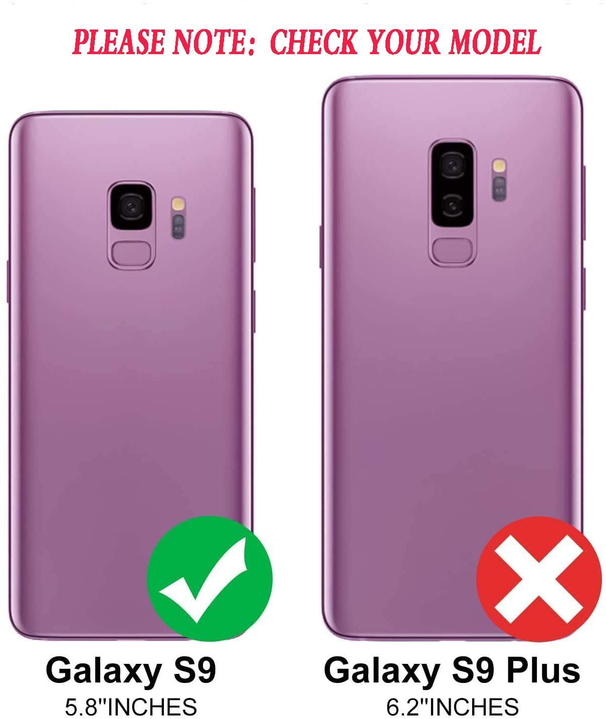 Aymecl Galaxy S9 Case With 3D Curved Hd Screen Protector[2 Pack], Military Grade Double Shockproof With Kickstand Protective Cas