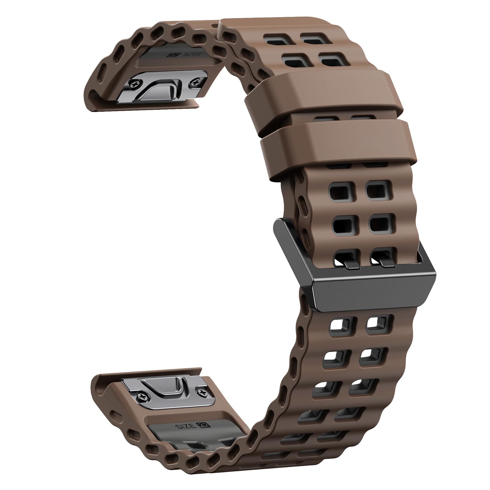 Quickfit 22mm Watch Bands for Garmin Fenix 8 47mm/7/6/5, Sports Ocean Silicone Bands Compatible with Garmin Fenix 8 Pro 47mm/7 P