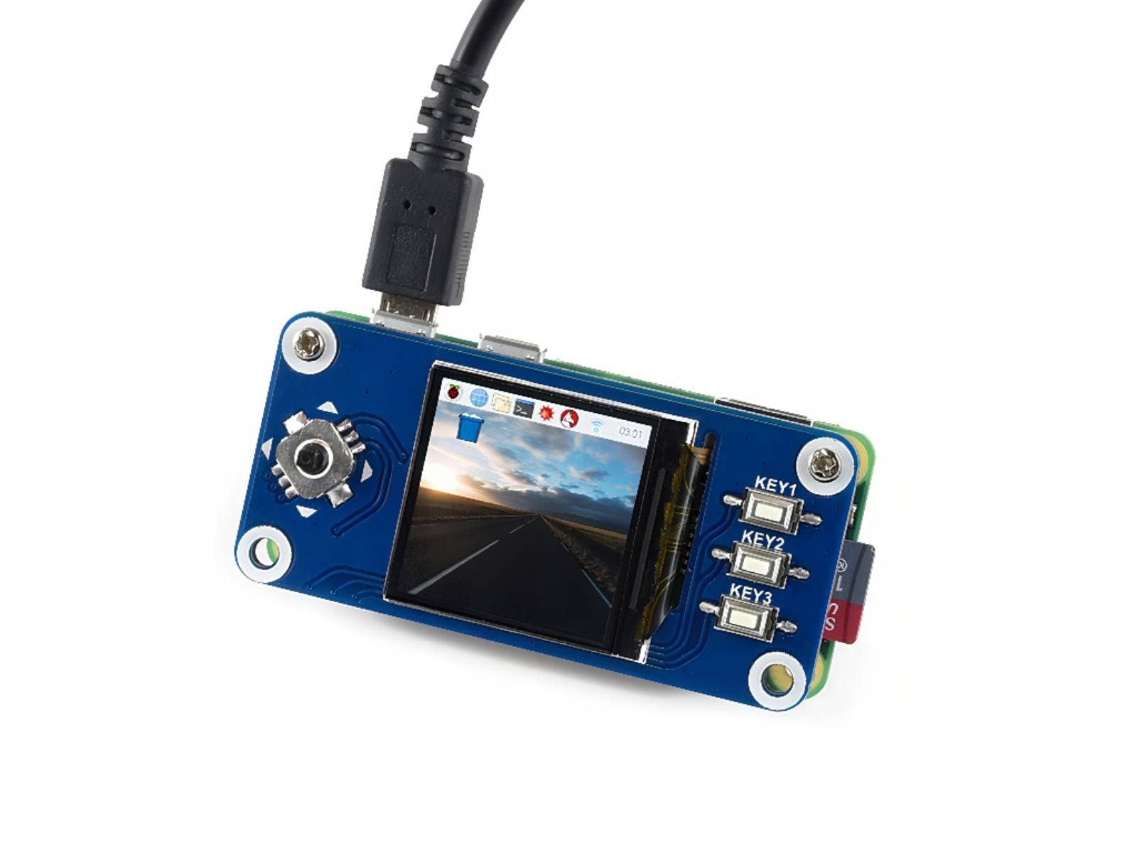 Waveshare 1.3Inch Lcd Display Hat For Raspberry Pi 4B/3B+/3B/2B/Zero/Zero W/Zero Wh, Ips Screen 240X240 Pixels Rgb, 65K Display