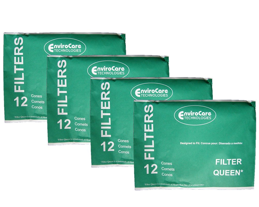 Envirocare Replacement Vacuum Filter Cones Made To Fit Filter Queen Vacuums 48 Cones