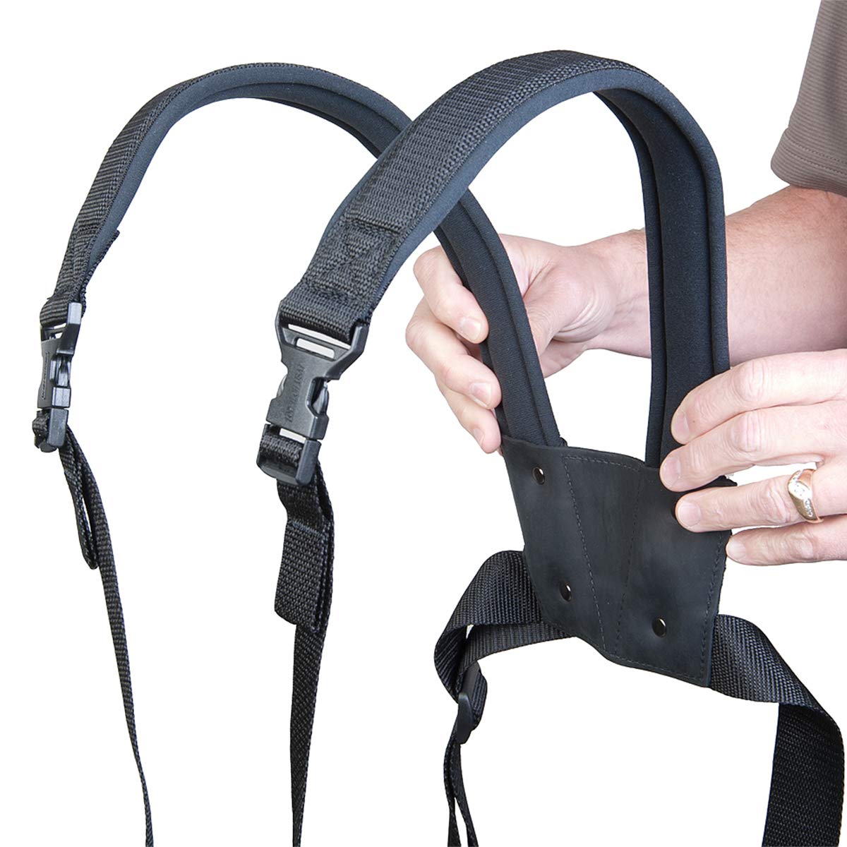 Neotech Sax Practice Harness, Swivel Saxophone Strap (2501512), Black