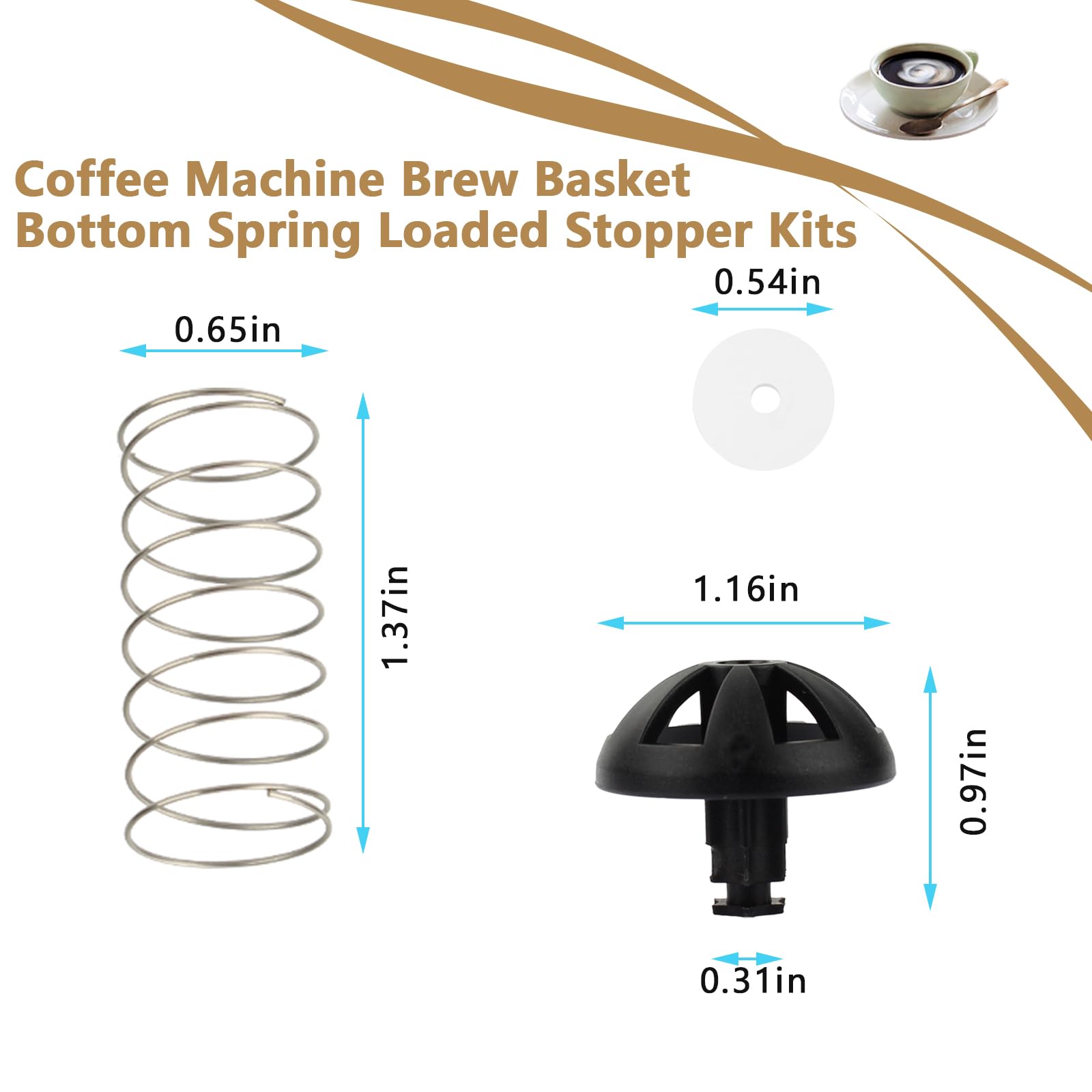 Coffee Machine Brew Basket Bottom Spring Loaded Stopper Kits Replacement Brew Basket For Hamilton Beach Coffee Makers  Fit Fit C