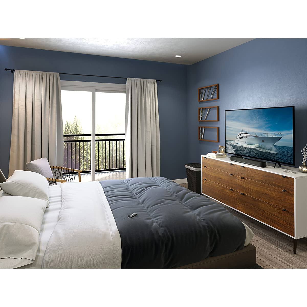 Yamaha Audio Sr-C20A Compact Sound Bar With Built-In Subwoofer And Bluetooth, Black