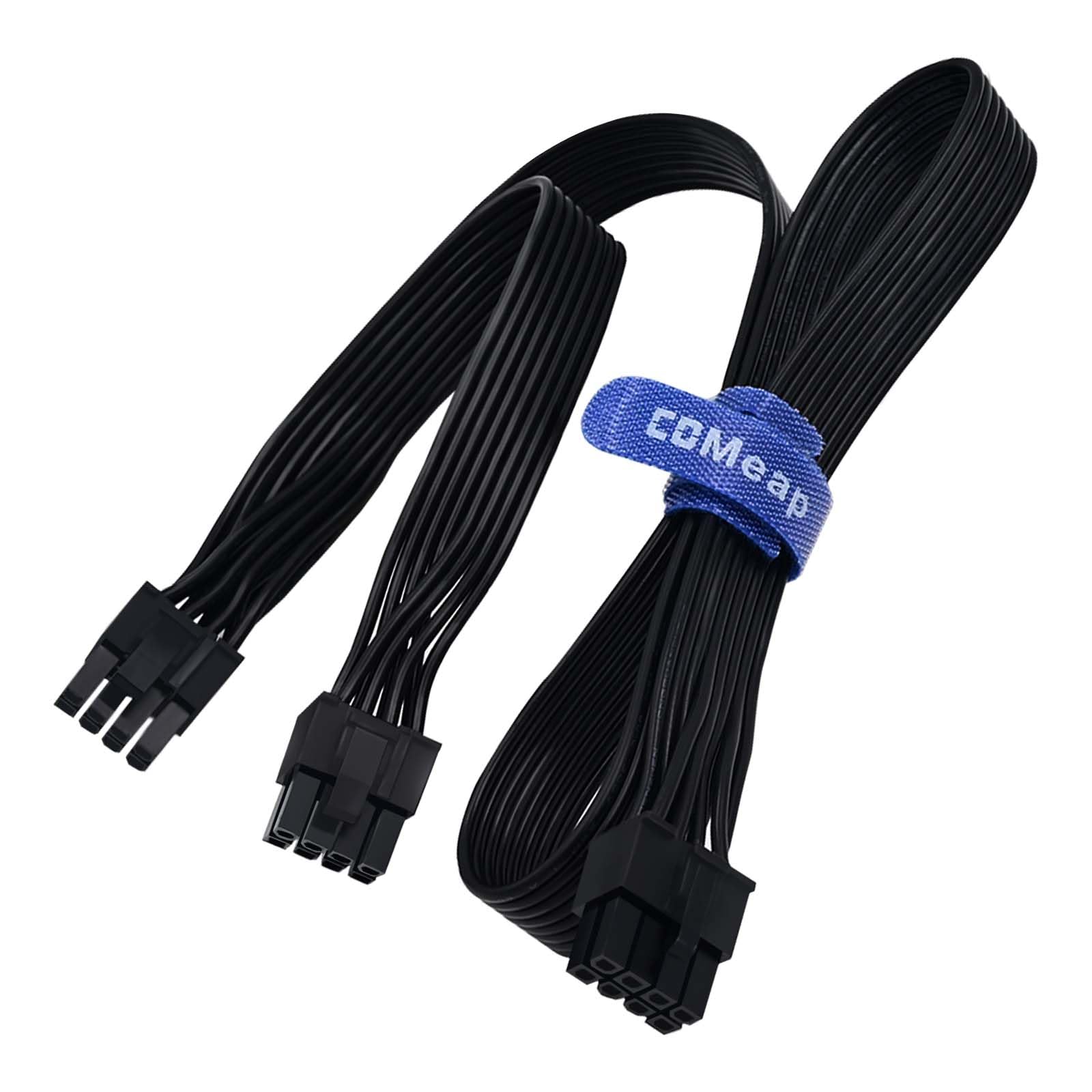 COMeap PCIe Cable for Corsair, ATX CPU 8 Pin Male to Dual PCIe 8 Pin (6+2) Male Power Cable for Corsair Thermaltake ARESGAME Pow