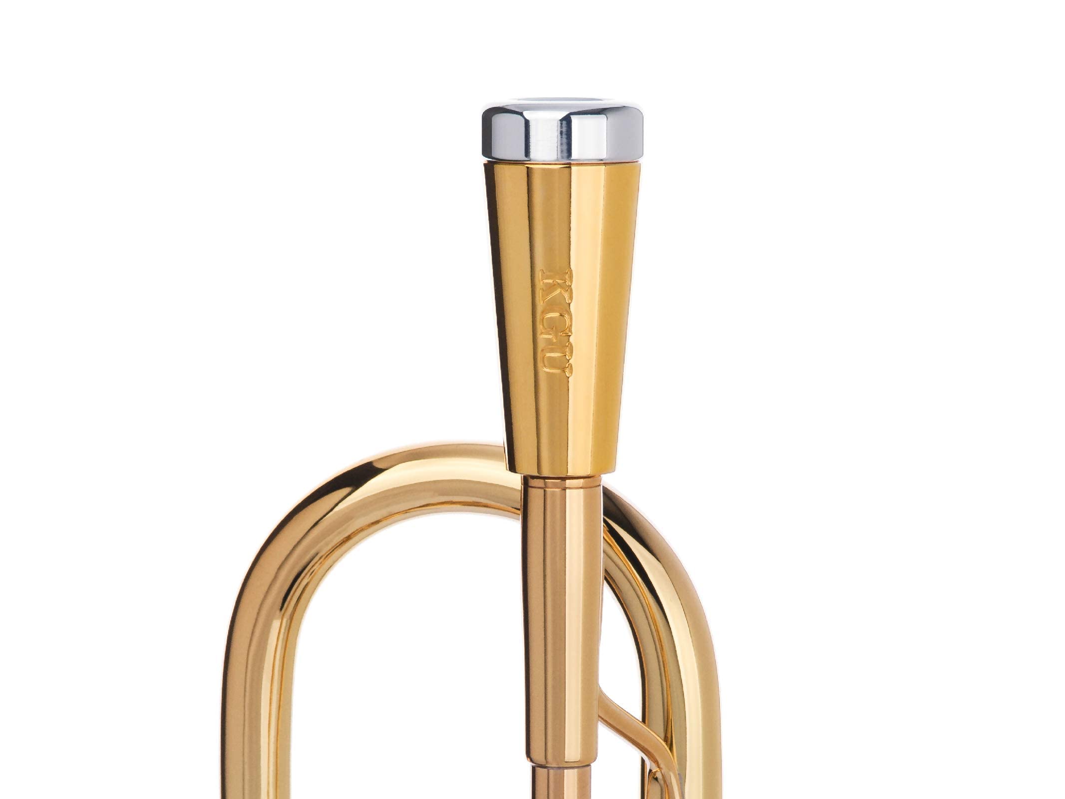 Trumpet Mouthpiece Booster Kgubrass. Custom Made Cone Trumpet Booster Kgu Gold Plated 24K Color