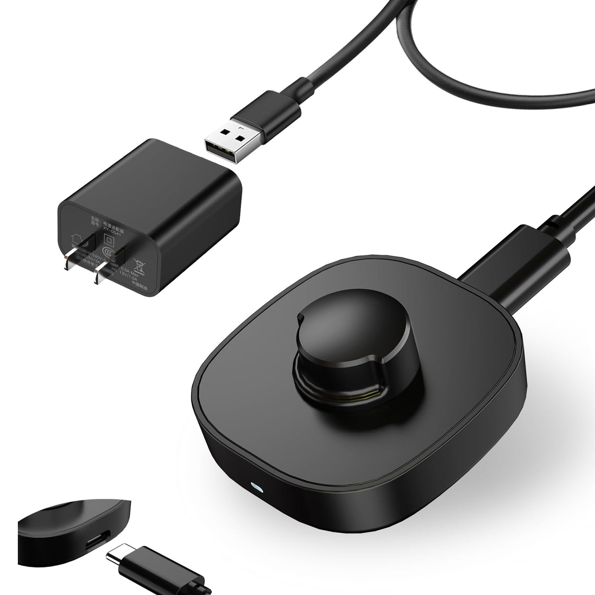 Charger For Oura Ring Gen3 - Size 9 - Fast Charging Dock With Usb C Wall Charger & 3Ft Usb-C Cable Compatible With Oura Ring Gen