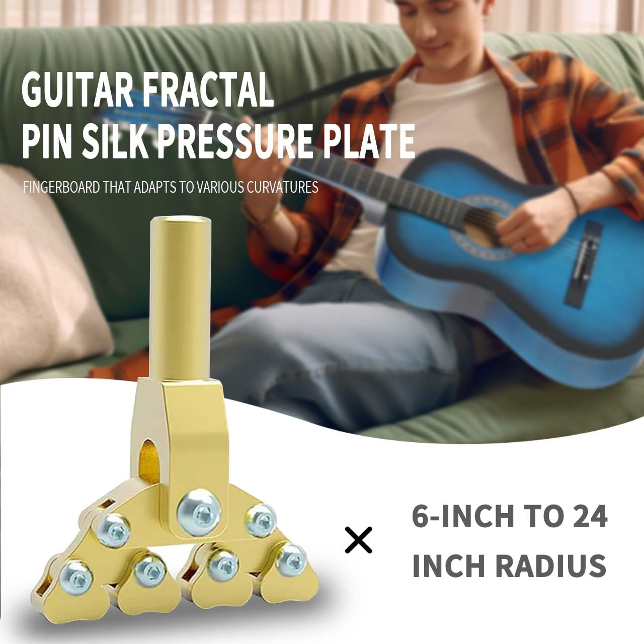 Electric Instruments Fret Press Repair Tool Guitar Fractal Fret Press Various Radius Fret Board Curvatures Acoustic
