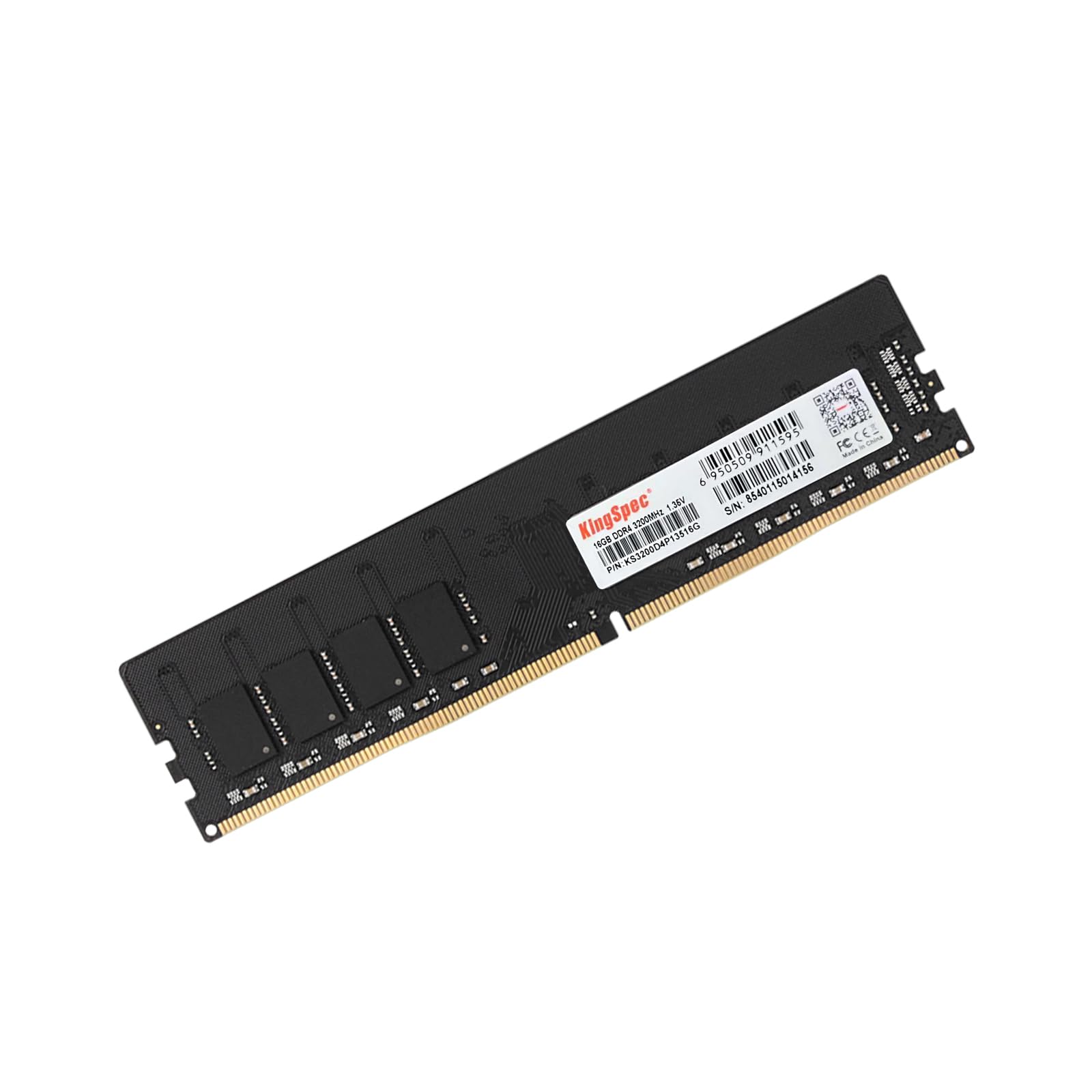 Kingspec 16Gb Ddr4 Ram 3200Mhz, 1.35V 288 Pin Dimm Cl18 Desktop Memory Module