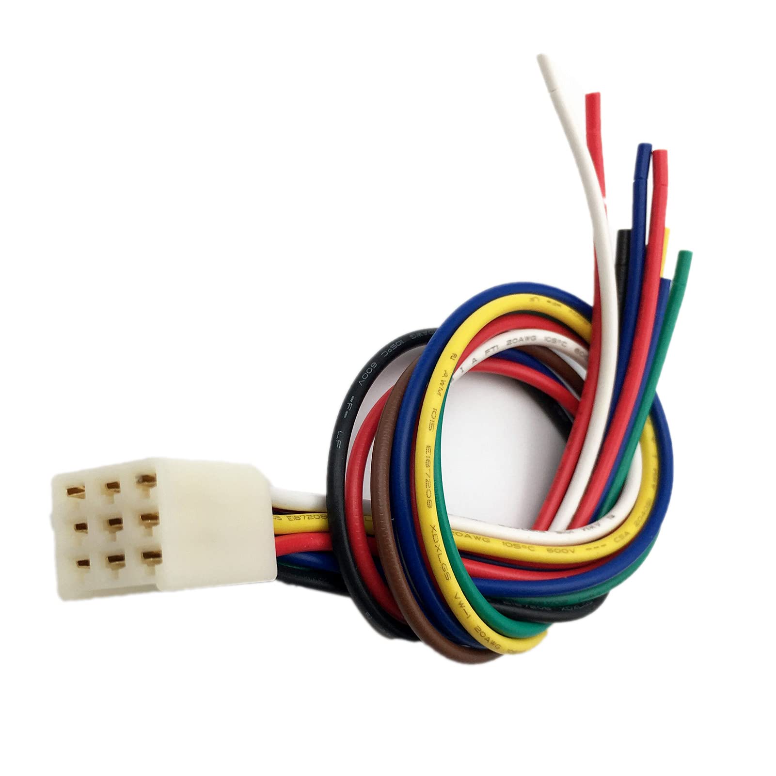 Compatible With Kubota 9 Pin Male Plug Radio Wire Harness Tractor Rtv Cd Player Dash Stereo