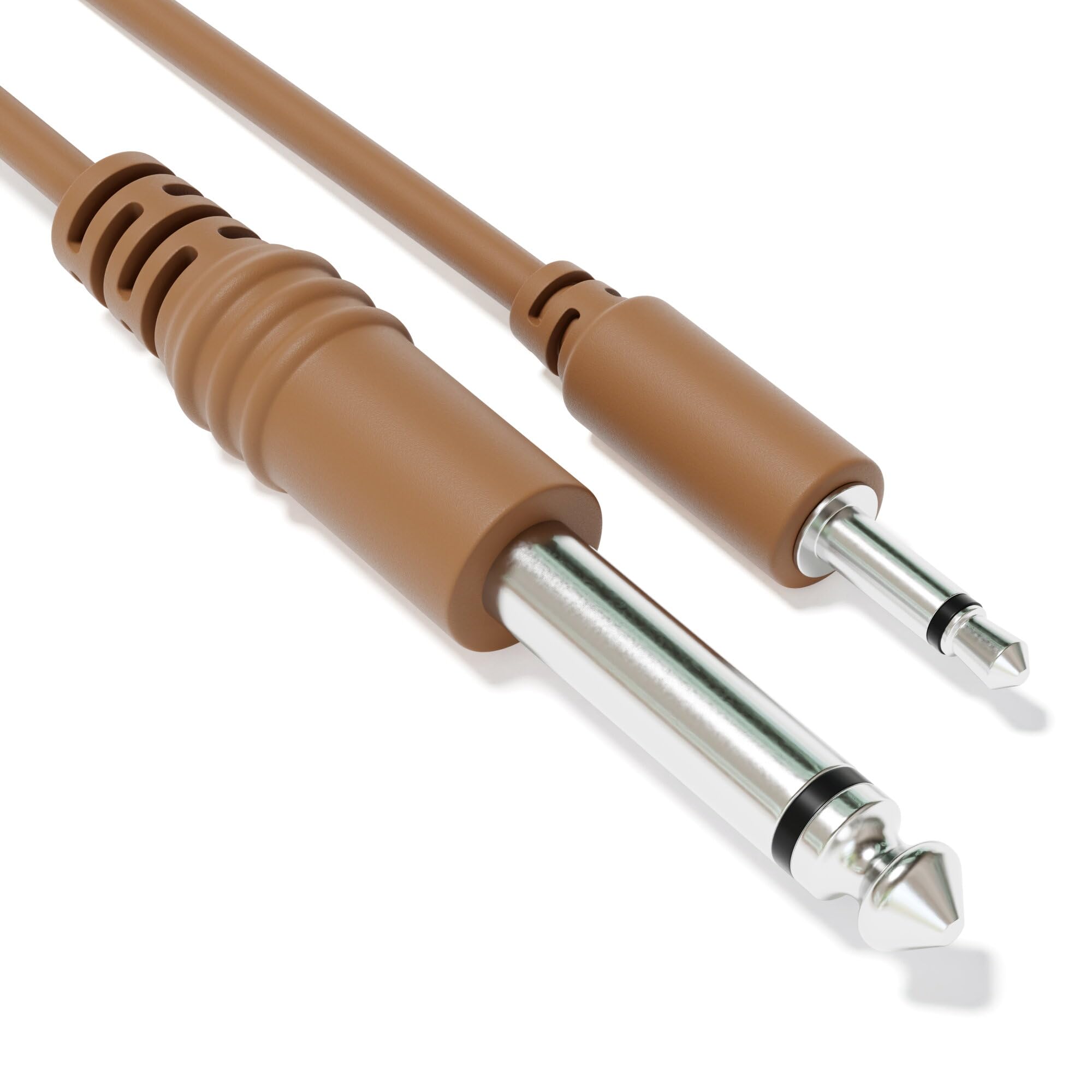 Excelvalley - Mono Patch Cables - Ts 3.5Mm 1/8 To 6.35Mm 1/4 [12-Pack | 45 Cm - 17.72]