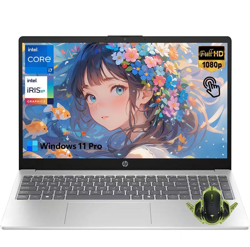 HP 15.6 Touchscreen Business Laptop Computer, Intel 10-Core i7-1355U (Up to 5.0GHz), 16GB RAM, 1tB SSD, FHD IPS Touchscreen, Pri