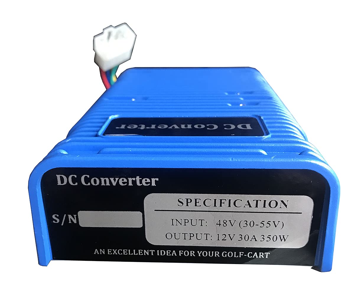 30 Amp Dc Converter I Golf Cart Voltage Reducer Voltage Converter (36V/48V To 12V) With Dual Power Source Fits On Club Car E Z G