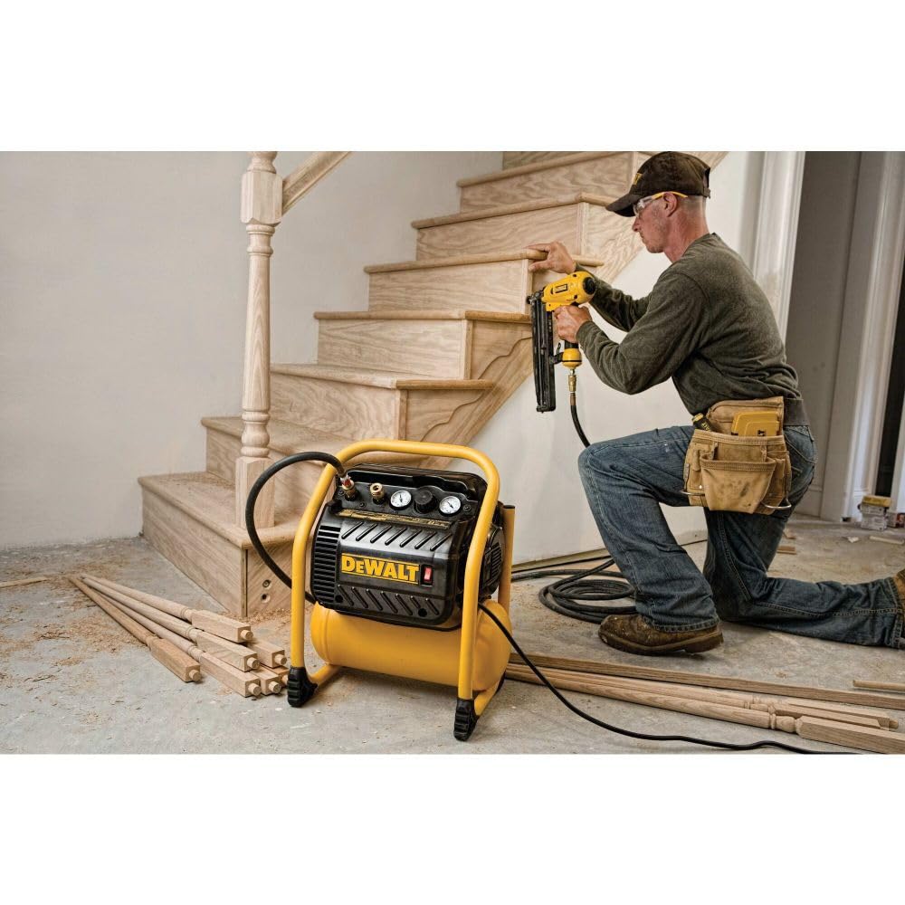 Dewalt Air Compressor For Trim, 200 Psi Max, Quiet Operation (Dwfp55130)