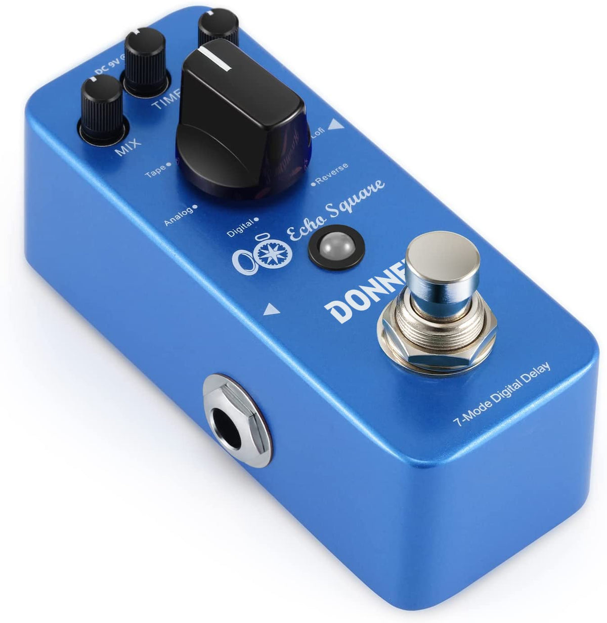 Donner Delay Pedal   Digital Multi Delay Guitar Pedal, 7 Effects Digital Analog Tape Mod Sweep Lofi Reverse For Electric Guitar