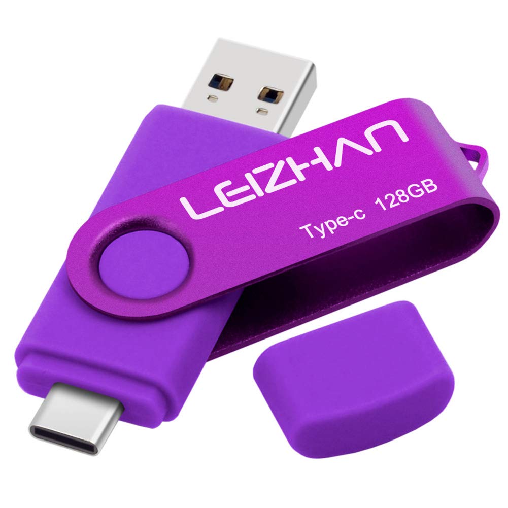 Leizhan 128Gb Usb C Flash Drive, Type C Usb Drive 3.0 For Samsung Galaxy Note10, S10,Note 9, S9, Note 8,S8,Google Pixel, Red
