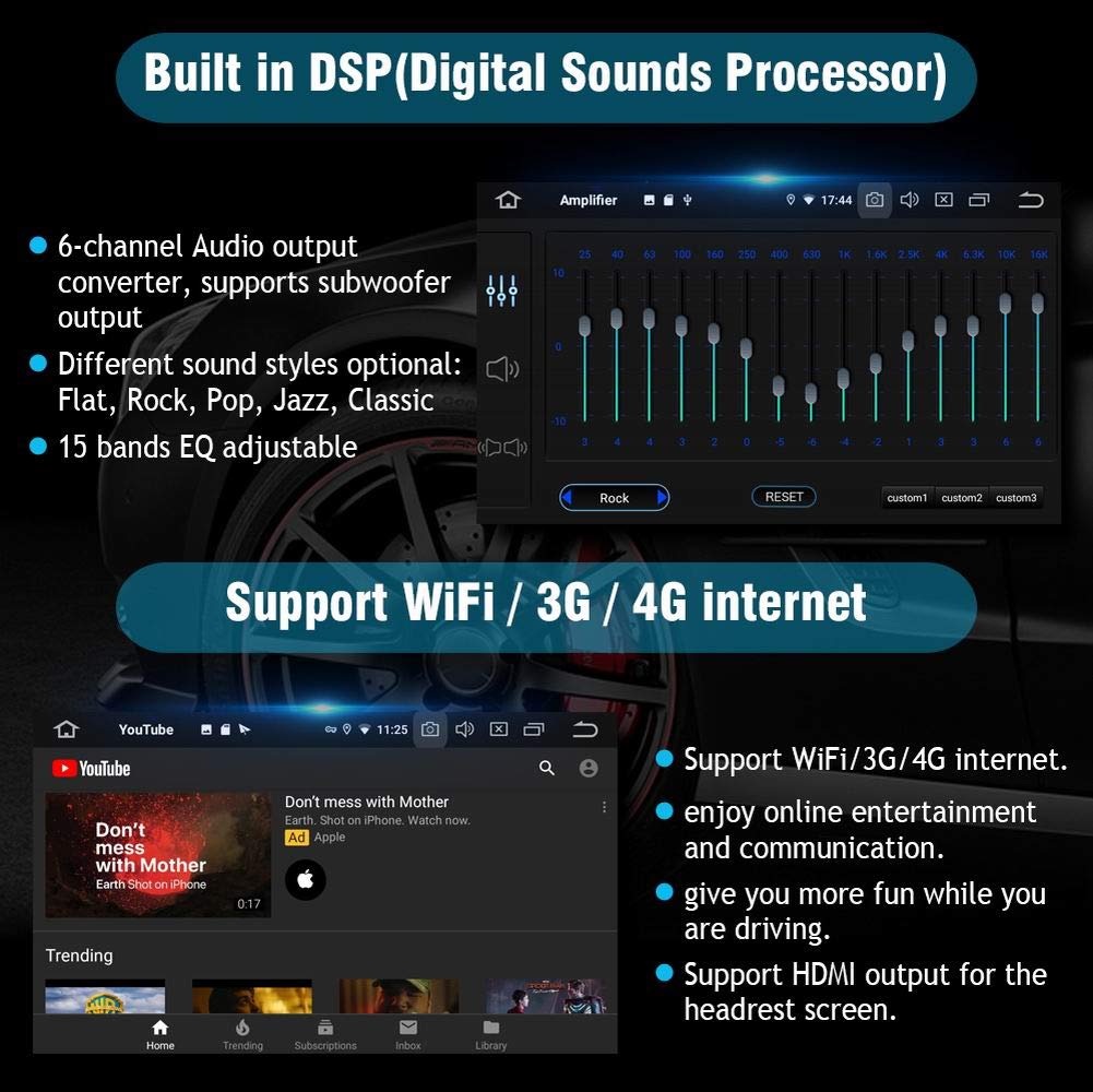 Sygav Android 13 Car Stereo 8Gb+256Gb For 2014 2019 Toyota Highlander Radio With Carplay Android Auto 10.2'' Touch Screen Gps Na