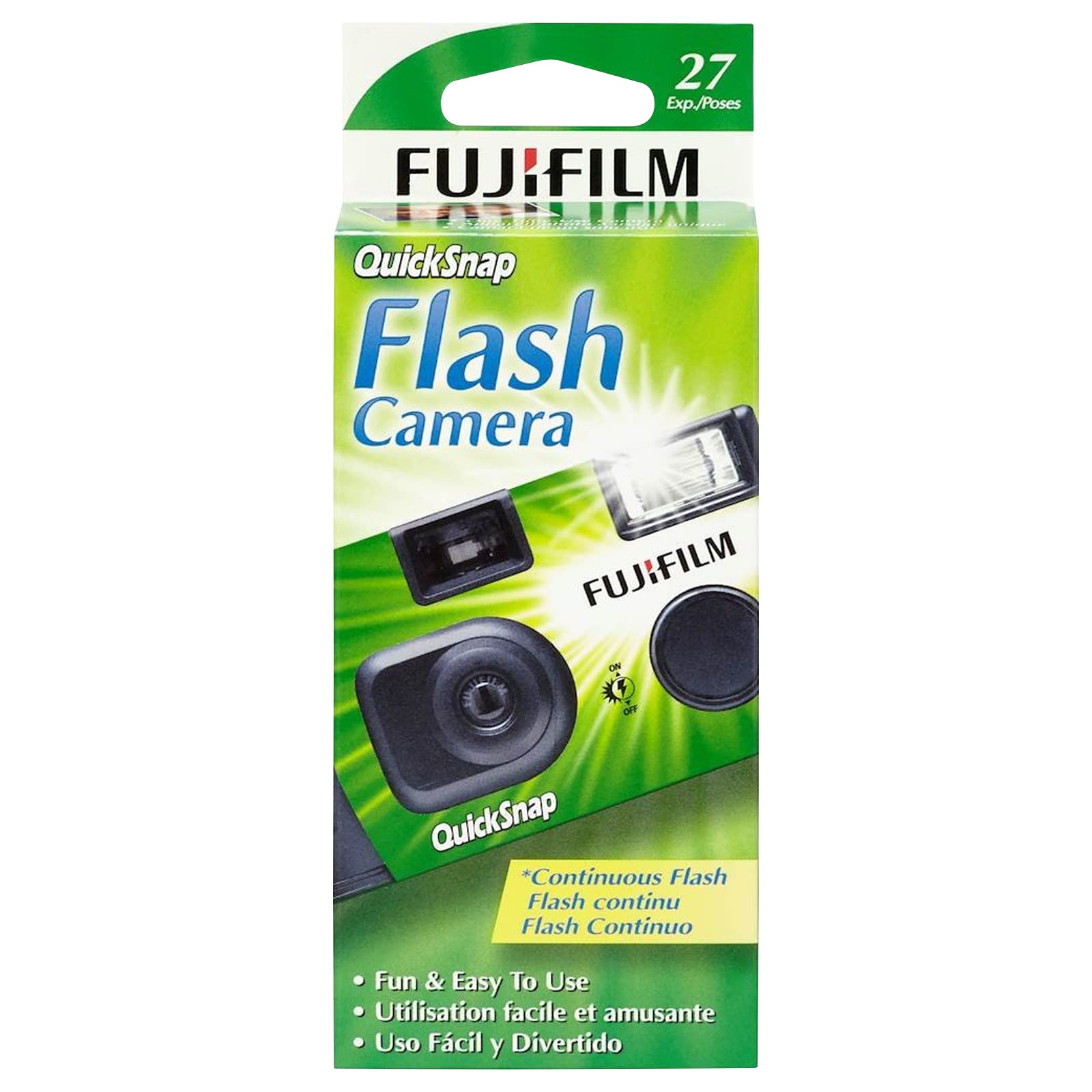 Fujifilm Fujifilm Quicksnap Flash 400 One Time Use 35Mm Disposable Camera With Flash, 27 Exposures, 10-Pack