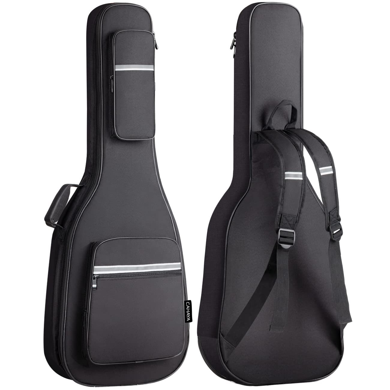 Cahaya Electric Guitar Bag: Padded Gig Bag Soft Case   05Inch Thick Padding With Reflective Bands Cy0201