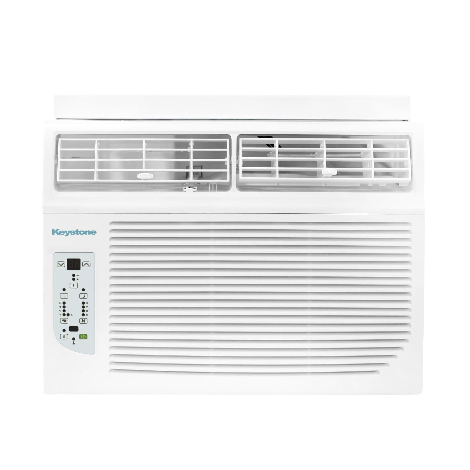 Keystone 12,000 BTU Window Air Conditioner with 11,000 BTU Supplemental Heating and Dehumidification, 230V, Window AC Unit for L
