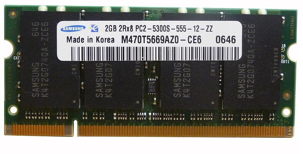 Samsung 2GB DDR2 PC2-5300 200-Pin Laptop SODIMM