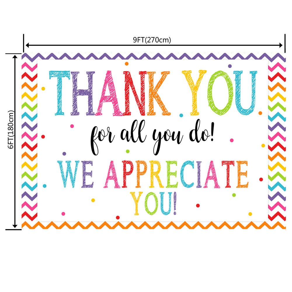 9X6Ft Thank You For All You Do Backdrop Congratulations Graduates Background Be Thankful To The Teacher Doctor Staff In Class Of